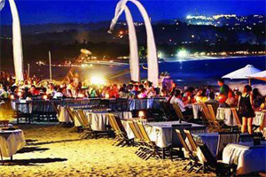 kedonganan beach seafood dinner